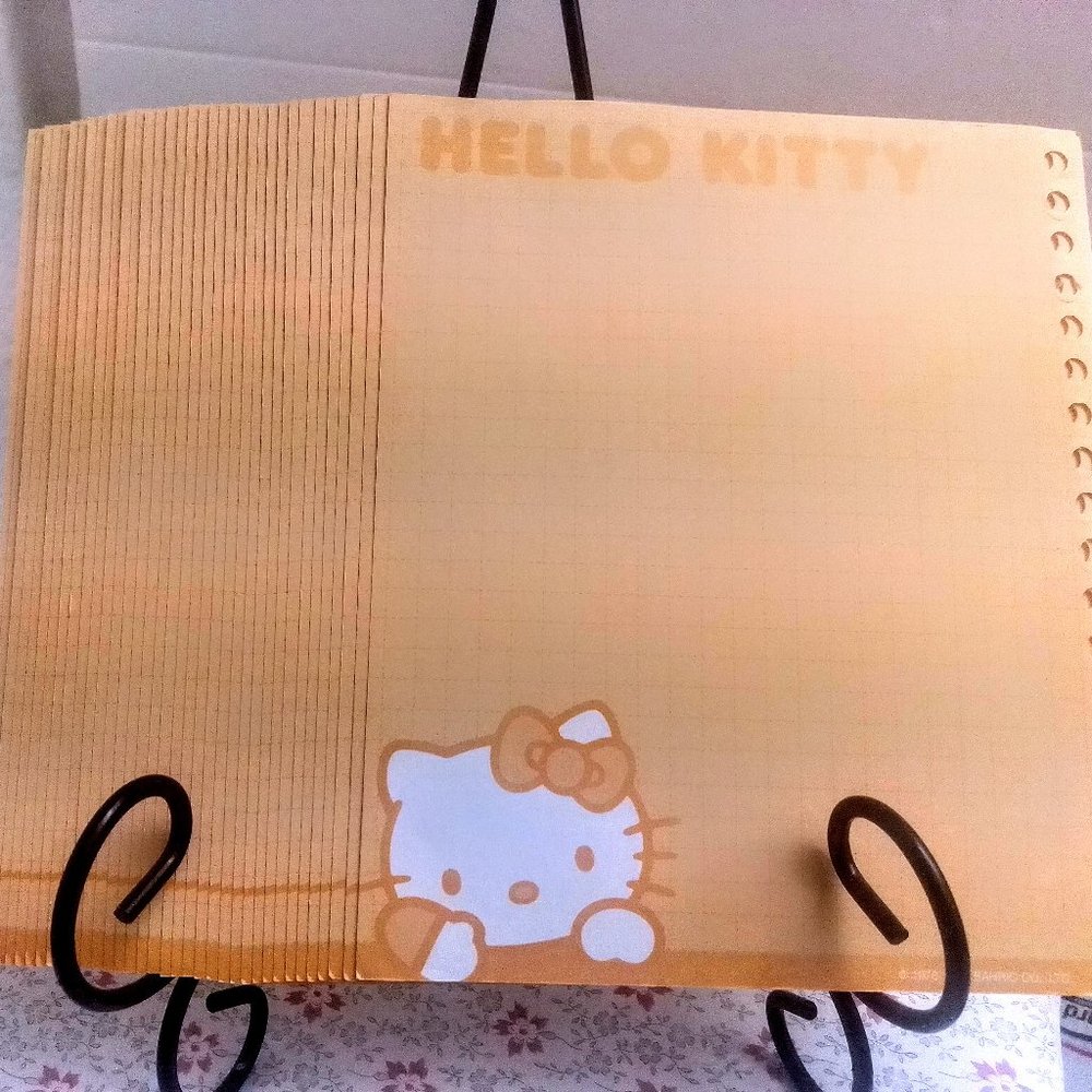 Hello Kitty Sanrio Vintage Notebook Graph Pages Ephemera Junk journal Paper lot